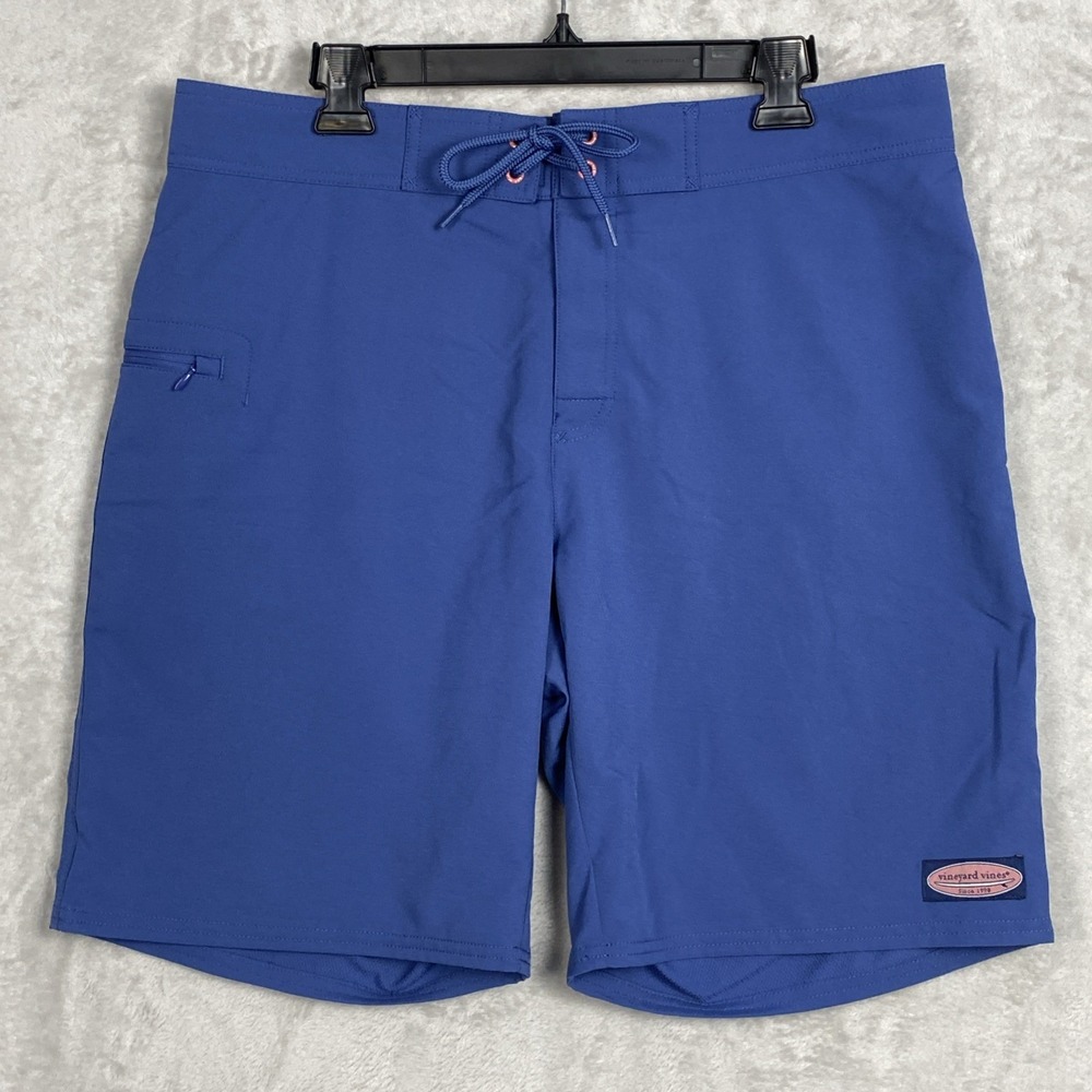 Vineyard‎ Vines Shorts Mens Blue Board Shorts Swim Surf Casual Drawstring 36 37